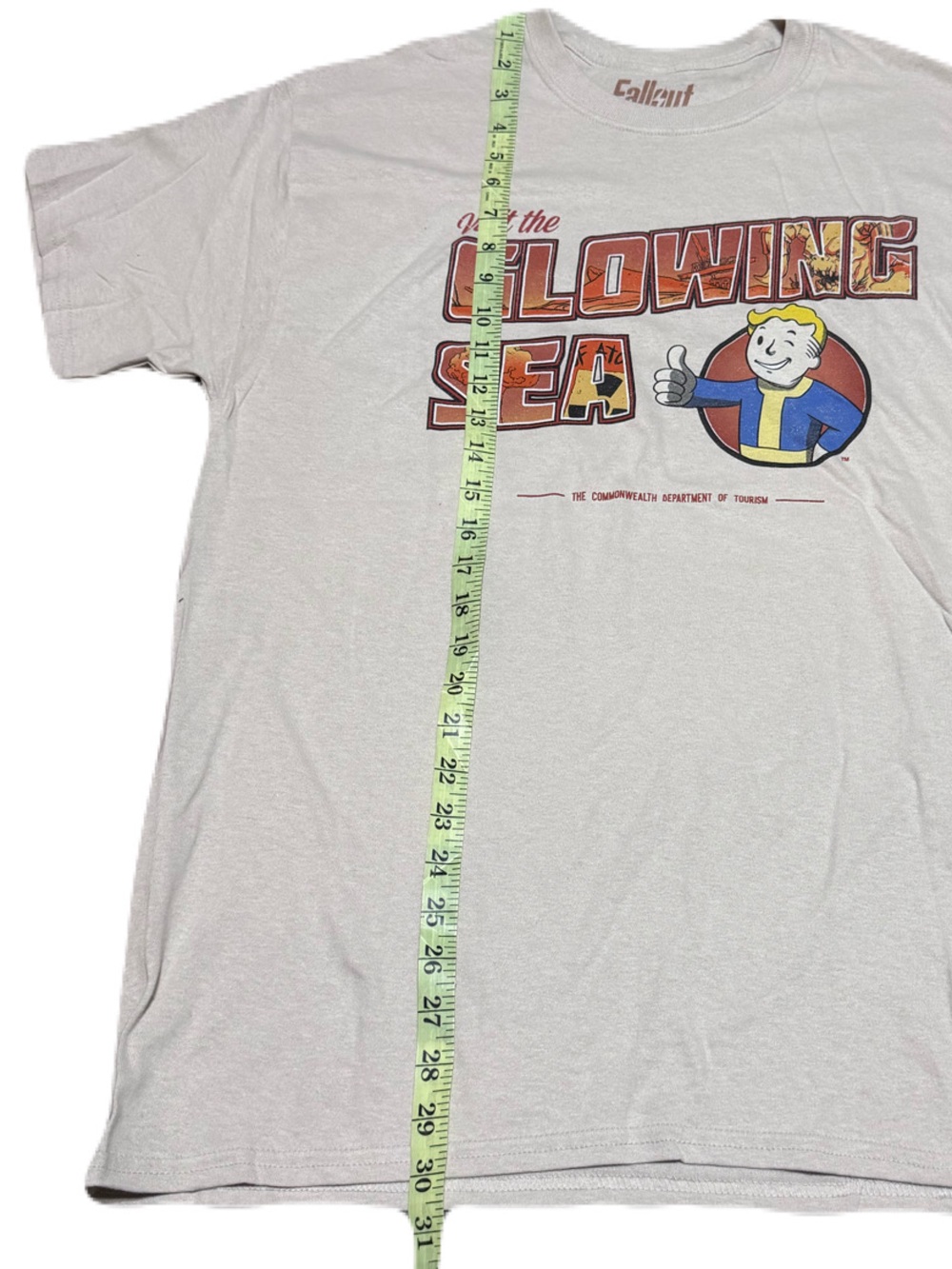 Fallout Loot Crate Exclusive Visit The Glowing Sea Graphic T-Shirt Tan Size L - Picture 12 of 12